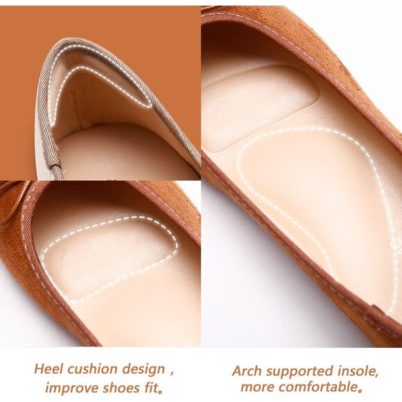 Women's A-brown Polyurethane Round Toe Comfortable Bow Ballet Flats Shoes - Picture 7 of 7